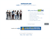 Tablet Screenshot of metacast.net